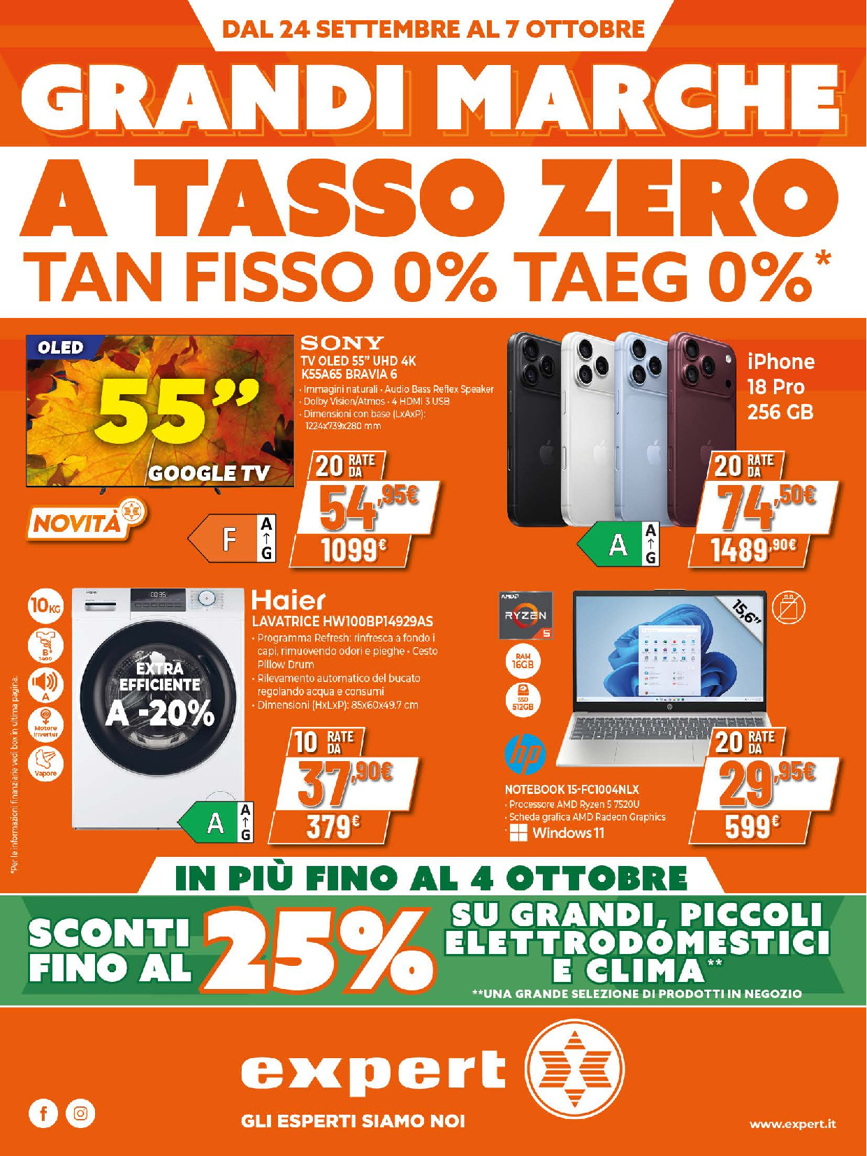 Volantino Expert Modena dal 24/09/2026 al 07/10/2026 - Anteprima offerte